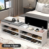 3 Tiers Wooden Shoe Rack Seating Bench Hallway Storage Organiser Holder Stand UK