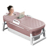 Folding Bathtub Water Tub Adult Children Kids Spa Soaking Sauna SPA Bath Tub Lid