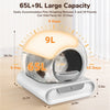 Automatic Cat Litter Box 65L+9L Self Cleaning Litter Tray Smart App Control WIFI