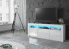 TV Unit I 160cm I Sideboard I Cabinet I TV Stand I White Gloss Doors I Free LED