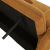 3 Seater Sofa Bed Yellow Livingroom Pull Out Convertible Sleeper with 2 Cushions