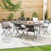 Garden Dining Set 4 Seater Rattan Effect Table Chairs Outdoor Furniture Christow