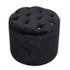 Velvet Upholstered Ottoman Stool Footstool Seat Chair Pouffe Bedroom Hallway new