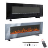 Electric Wall Mounted 12 Flame Fire LED Fireplace Heater Standing W/ Feet 50-72"