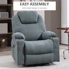 Riser and Recliner Chair with Vibration Massage, Heat, Quick Assembly, Grey