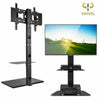 Free Standing TV Stand with Durable Shelves TV Mount Bracket with Screws Fixing