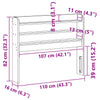 Headboard with Shelves 100 Solid Wood Pine I2U8