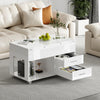 High Gloss 4 in 1 Lift Top Coffee Table Storage Dining Table Drawer Living Room
