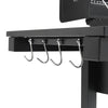 Outdoor Charcoal Smoker Garden BBQ Grill Side Shelf Barbecue Utensil With Wheels