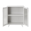 Sideboard Kitchen Buffet Cupboard Console Table with Glass Doors Cabinet 2 Shelf