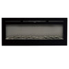 Inset/Wall 80'' Electric Fireplace Crystal/Log Effect 9 LED Flame Heater +Remote