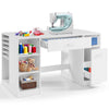 Large Sewing Table Sewing Machine Desk Artwork Sewing Workstation With Drawers