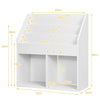 Kids Bookshelf Toy Storage Cabinet Organizer-White