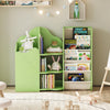 Bookshelf Storage Shelf For Children's Reading Room Open Storage Modern Green