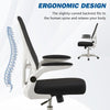 Computer Desk Chair Office Swivel Chair with Arms Mesh Back for Home Study Work