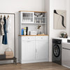 Kitchen Buffet Freestanding Kitchen Pantry Storage Cabinet Cupboard w/4 Doors