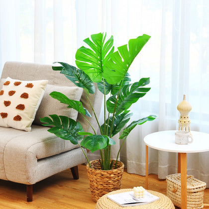 120cm Artificial Monstera Plants 10 Different Leaves