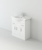 Bathroom Vanity Unit & Under Sink Basin Storage Cupboard Furniture Set White 750