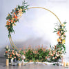 Iron Wedding Flower Arch Round Plinth Stand Double Circle Floral Balloon Holder