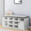 Hallway Shoe Cabinet Storage Cupboard Footwear Stand Rack Entryway Padded Seat