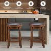 360 ° Swivel Bar Stool Set of 2 Kitchen Dining Chairs Counter Height Stool 62CM