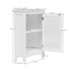 Corner Shutter Door Cabinet Free-Standing Storage Cabinet