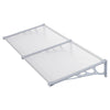 Straight Door Canopy Patio Porch Awning Window FrontBack Rain Cover Roof Shelter