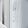 Illuminated Bathroom Mirror 800 x 600 With LED Bluetooth Shaver Socket Demister