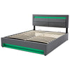 Ottoman Bed Storage Bed Gas Lift Bed Frame With Headboard 4ft6 Double Grey