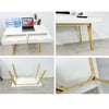 Wooden Dressing Table Computer Desk Home Office Study Bedroom With Drawers White