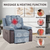 Electric Recliner Massage Heated Vibration Sofa Armchair Reclining Lounge Chair