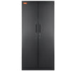 VEVOR Metal Storage Cabinet w/ 3 Keys Adjustable Shelves & Magnetic Door Black