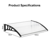 DOOR CANOPY AWNING SHELTER OUTDOOR PORCH PATIO FRONT BACK WINDOW ROOF RAIN COVER