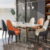 Dining Chairs 2/4Pcs Modern Leather High Back Sturdy Metal Legs Home Office Cafe