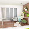 Stainless Steel Hand Rail Balustrade 2 Cross Bar Porch Garden Safety Stair Rails