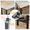 Extra Long Kitchen Bar Table Rectangular Coffee Table Metal Marble Console Table