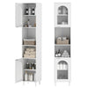 Narrow Home Organizer Tall Bathroom Storage Cabinet-White