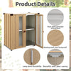 Garden Storage box Shed Small, Wooden-Patterned Tool Shed with Adjustable Shelve