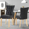 2/4x Faux Leather Dining Chairs High Back Padded Seat Kitchen Dining Room Chair
