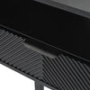 MODERN TV UNIT STAND CABINET SIDEBOARD WITH DRAWER STORAGE & OPEN SHELVES BLACK