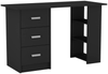 Computer Desk with Drawers Shelves Storage Modern Home Office Work Table