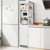 3-Tier Bathroom Storage Cabinet Free-Standing Floor Cabinet Adjustable Panel