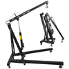 1 Ton 1000KG Trolley Engine Crane Stand Hoist lift Jack Hydraulic Folding Black