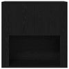 Wall Cabinet Black Oak 80x33x80 cm Engineered Wood