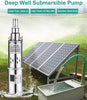 Solar Powered Water Pump 24V Submersible Bore Hole Deep Well Pump Farm + Ranch