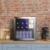 46L Drinks Cooler Fridge Glass Door Compact Counter Top Beer Wine Chiller