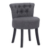Linen Dressing Table Stool Vanity Chair Makeup Stool Bedroom Piano Padded Seat