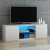 Modern TV Unit Cabinet Stand 120cm High Gloss Doors with RGB LED Living Room
