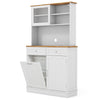 Kitchen Buffet Freestanding Kitchen Pantry Storage Cabinet Cupboard w/4 Doors