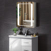 Wall Mounted LED Bathroom Mirror Cabinet w/ Storage/Shaver Socket/Demister